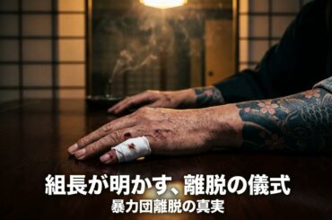 ヤクザ組長・幹部、彼らはなぜ組織を去ったのか