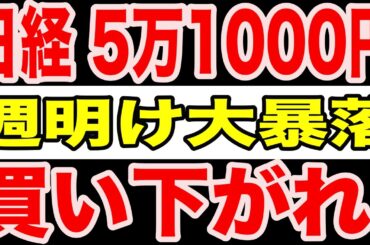 【緊急速報】日経5万1000円・週明け大暴落――それでも『買い下がれ』と言える根拠と、絶対に踏んではいけない地雷