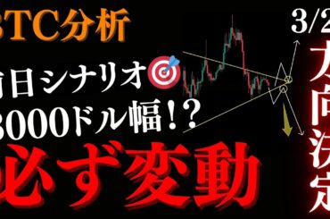 ⚠️BTC”Wトップ否定”かトレンド割れロールリバーサルで急落を想定。3000ドル幅を狙います:トレーダーRedのBTCUSD分析