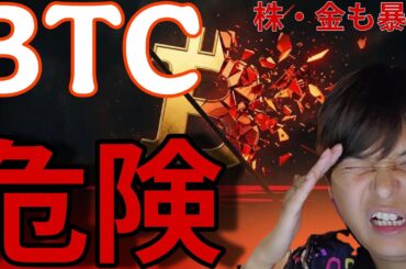 ビットコインも危険！！株&ゴールド暴落でBTCも5万ドル台4万ドル台へ？爆上げ中の仮想通貨もある！