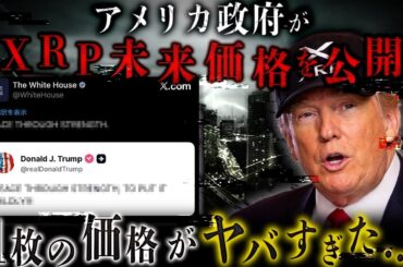 【衝撃事実】アメリカ政府が、XRPの未来価格を発言した内容がヤバい。【暗号資産　最新情報】