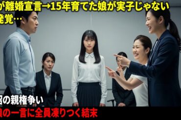嫁が離婚宣言→15年育てた娘が実子じゃないと発覚…泥沼の親権争いで娘の一言に全員凍りつく結末