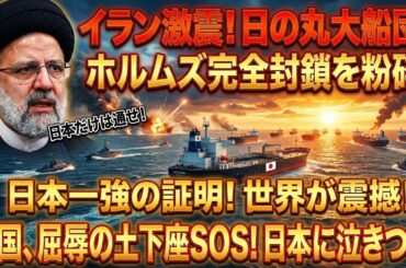 【緊急速報】イラン情勢激変！日本タンカー9隻がホルムズ海峡通過、韓国は日本へ屈辱のSOS！