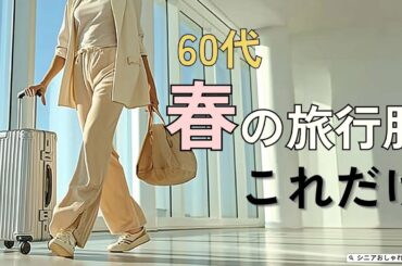【シニアファッション】50代60代春の旅行服｜これだけでOK 着こなし3つのコツ