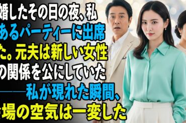 離婚したその日の夜、私はあるパーティーに出席した。元夫は新しい女性との関係を公にしていたが──私が現れた瞬間、会場の空気は一変した