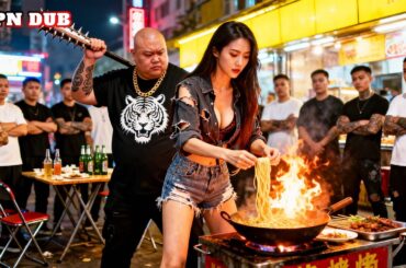 チンピラが屋台を破壊し金を要求——だが地味な麺売りの娘、正体は引退した最強高手！