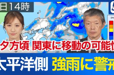 【雨風情報】太平洋側は激しい雨による冠水などに警戒 午後は東海・関東でピークに