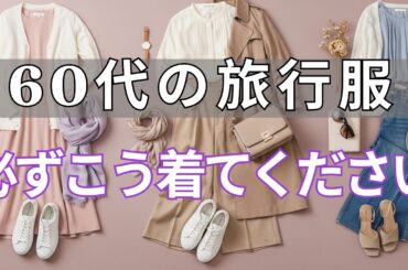 【絶対失敗しない】【旅行ファッション】写真を見てガッカリ…は卒業！プロが教える「60代からの旅を10倍輝かせる魔法のルール」と5つの鉄則