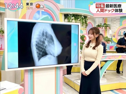 【悲報】美人アナウンサー、乳●が透けて炎上ｗｗｗｗｗｗｗｗωωωωωωωωω