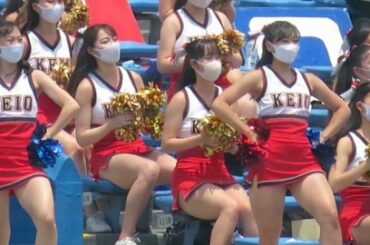 【画像】慶應チア、エッチな太ももを披露😍ｗｗｗｗｗｗｗｗｗ