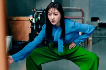 【石原さとみ】相撲に挑戦…美しすぎるガチの四股。DNP CM＋インタビュー＋メイキング