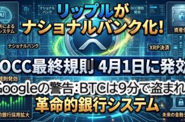 【衝撃】リップルが4月1日に「銀行」へ昇格！？Googleが警告するビットコイン消滅の危機とXRPが“最強”とされる裏付けを徹底解説【BTC/ETH/XLMチャート分析】