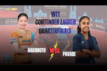 MIWA HARIMOTO VS PRITHIKA PAVADE | WTT CONTENDER ZAGREB