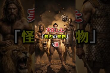 怪力の怪物３選#歴史 #雑学 #映画 #アニメ #shorts