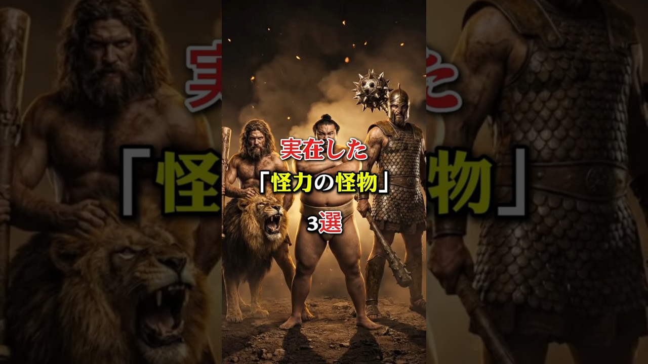 怪力の怪物3選#歴史 #雑学 #映画 #アニメ #shorts 怪力の怪物3選#歴史 #雑学 #映画 #アニメ #shorts