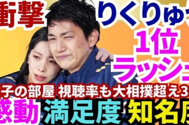 【りくりゅう】驚愕の評価：感動シーン1位、満足度1位、知名度上昇1位、『徹子の部屋』視聴率も大相撲超え3位【博報堂イメージ評価調査②】 #五輪感動驚