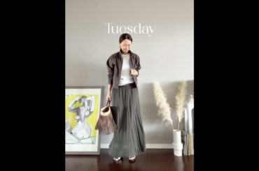 ユニクロブルゾン1週間コーデ #50代ファッション #高身長コーデ #40代ファッション #プチプラ