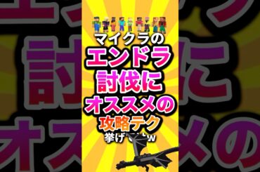 ㊗️10万回 マイクラのエンドラ討伐にオススメの攻略テク挙げてけw #shorts #マイクラ #マインクラフト #minecraft #minecraftshorts