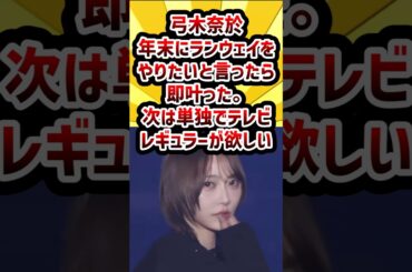 弓木奈於「年末にランウェイをやりたいと言ったら即叶った。次は単独でテレビレギュラーが欲しい」 #乃木坂46