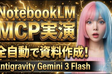 NotebookLMを全自動操作するAIエージェントの衝撃【Antigravity×MCP】