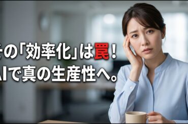 【効率化の罠】AIで時間を生んでも「ゆとり」が消える理由。脳を守り、余白を創るプロセス設計術