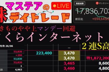 【第225回】マステアの株デイトレ配信 2026 04/07