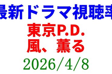 東京P.D. 最終回！視聴率速報☆2026年4月8日