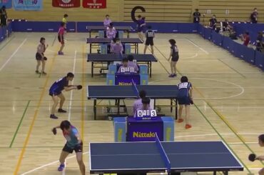 2023年IH 卓球 女子 シングルス 1回戦 中村乙葉宮崎商・宮崎 x 山岸愛菜新潟産大附・新潟