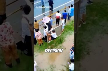 He Outsmarted a Tsunami Like a Pro! 💀😱 (@livingchina)