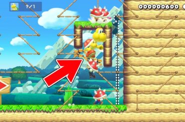 条件のノコノコを隙間からブッ刺すズル技【マリオメーカー2 みんなでバトル】