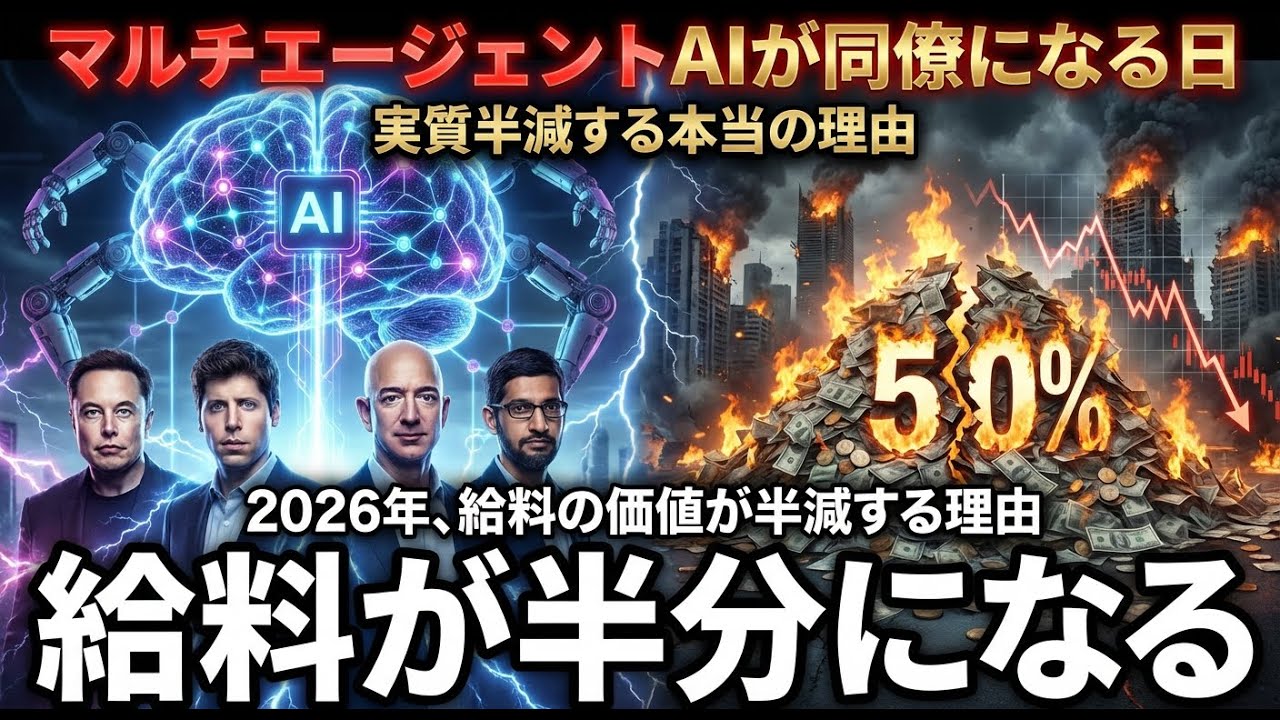「マルチエージェントAIが同僚になる日」あなたの給料が実質半減する本当の理由 「マルチエージェントAIが同僚になる日」あなたの給料が実質半減する本当の理由