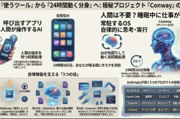 【極秘資料】AIエージェントの解剖学。24時間自律稼働する「サイバー分身」プロジェクト『Conway』の全貌