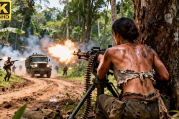 少女山中砍柴遭遇敌军伏击，没想到她是神枪手，一人反杀全场！