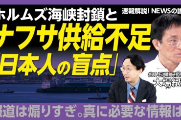 【イラン停戦協議で日本のエネルギーはこう変わる】WTI原油価格の盲点｜ナフサ不足報道は冷静に｜ホルムズ海峡の現状｜新たな調達先はどこ？｜東南アジアは再エネ・EVシフト「露呈した日本の課題」【大場紀章】