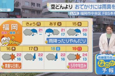 佐藤菜乃花気象予報士のお天気情報　バリはやッ!　4月13日