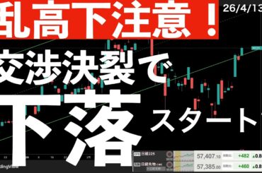【乱高下注意】米イランの和平協議！交渉決裂！　#米国株 #日経平均 #sp500