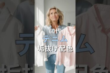 【シニアファッション】50代60代デニムが似合わないを解決！デニム垢抜け配色5選#シニア #シニアライフ #ファッション #60代 #50代 #70代