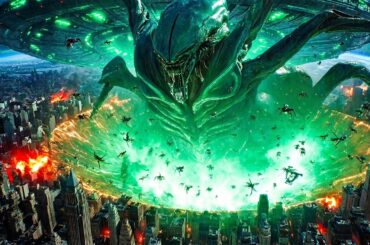 【映画紹介】人類の最後の防衛が失敗する、エイリアンクイーンが地球の半分を覆うほどの巨大な船で地球を侵略する。