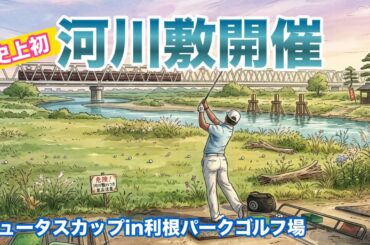 今週の試合はゴルフツアー史上初の【河川敷開催】！！！😆【ニュータスカップin利根パークゴルフ場】【森山友貴】