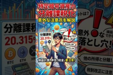 特定暗号資産の分離課税化！意外な注意点を解説　#暗号資産 #仮想通貨 #税金 #分離課税 #政治経済 #時事ニュース