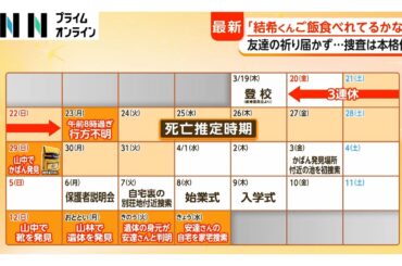 遺体で発見の安達さんの友人「結希くんご飯食べられてるかなって…」 複数の親族から警察が事情聞く 捜査本部設置の可能性も【京都小学生行方不明】（2026年04月15日）