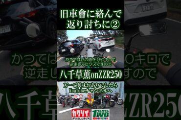 ZZR250で旧車會に挑んで返り討ちに遭う老害ライダー【八千草薫】