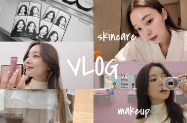 スキンケアルーティン🤍/VLOG、メイクの勉強📚