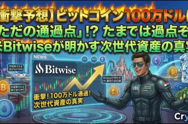 【衝撃予想】ビットコイン100万ドルは「ただの通過点」!? 米Bitwiseが明かす次世代資産の真実