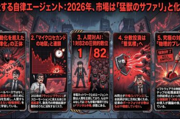 ⑤市場AIアルゴリズム：金融市場における自律型エージェント