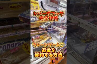 【ゲーセン】レバー式フック設定の完全攻略法を伝授します🔥(クレーンゲーム)