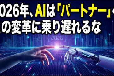 【2026年】AIはあなたの「同僚」になる：自律型エージェントが変える仕事と生活