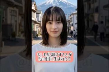 もしも広瀬すずさんが他の国に生まれたら　#もしもシリーズ #女優　#広瀬すず