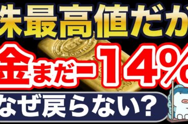 株は最高値。金（ゴールド）はマイナス14%。差の真相は？
