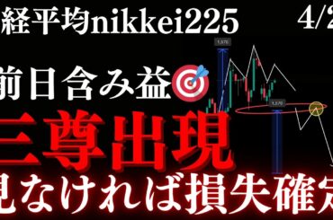 ⚠️日経平均”危険三尊”の出現。損失者続出の57000円まで再度回帰する起点を解説します:RedのNikkei225テクニカル徹底分析